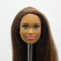 Barbie Fashionistas 21 Doll Head AA Grace Mbili Brown Hair Green Eyes 2015 DGY56