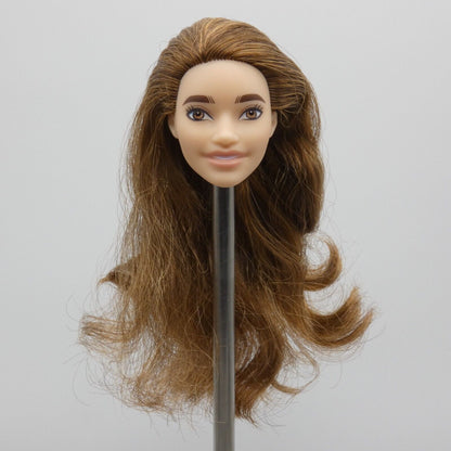 Barbie Olympic Skateboarder Doll Head Alec Face Brown Hair Light Skin 2020 GJL78