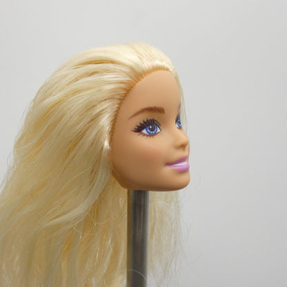 Barbie Doll Head Only Millie Face Open Mouth Medium Light Skin Tone