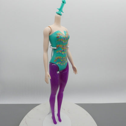 Barbie Color Reveal Confetti Doll Body Molded Bodysuit Purple Glitter 2021 GTL83