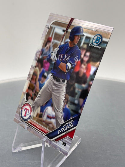 2019 Bowman Draft Chrome BDC-112 Diosbel Arias Texas Rangers Third Base Topps