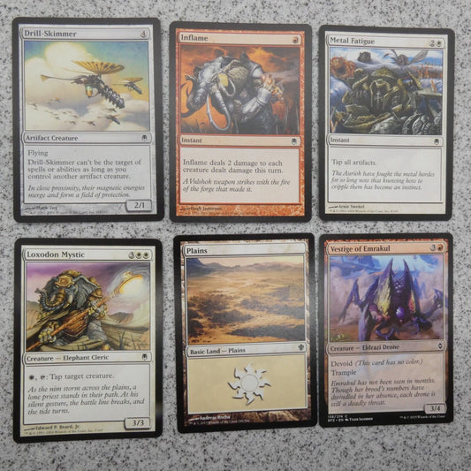 Lot of 6 MAGIC The Gathering Cards DarkSteel Set Builder Starter Pack MTG B01