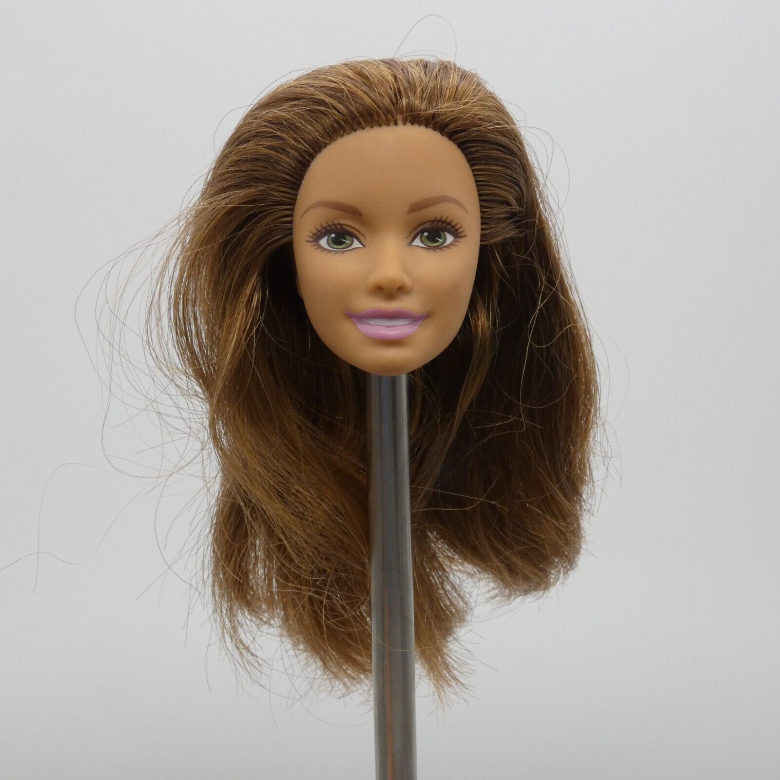 Barbie Beach Teresa Doll Head Summer Face Brown Hair Green Eyes 2016 DGT79