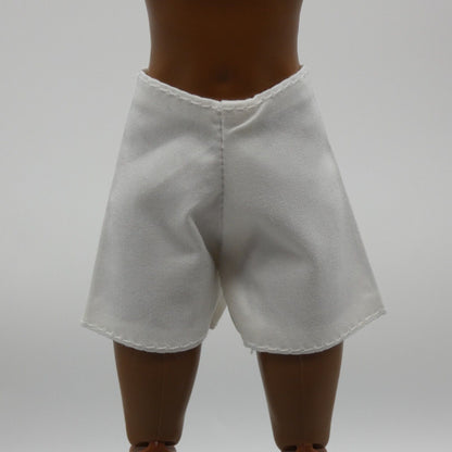 Barbie Doll Size Shorts White Paper Bag High Waist Fit Made to Move Model Muse