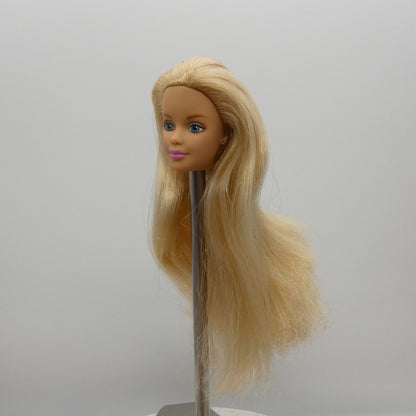 Barbie With Love Doll Head Mackie Face Blonde Medium Light Skin 38003 1999