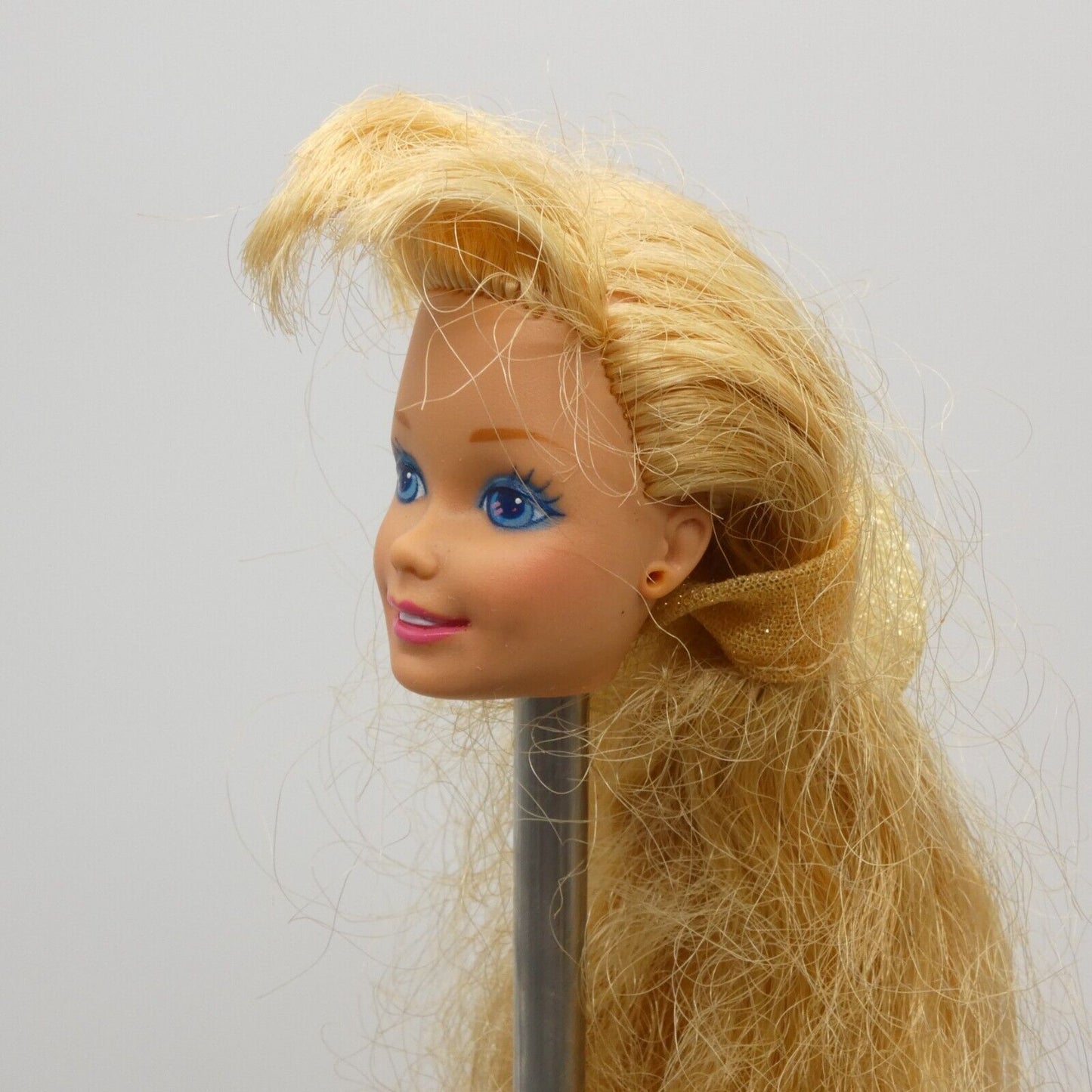 Barbie Hollywood Hair Doll Superstar Head Long Blonde Hair Bangs 1992 2308