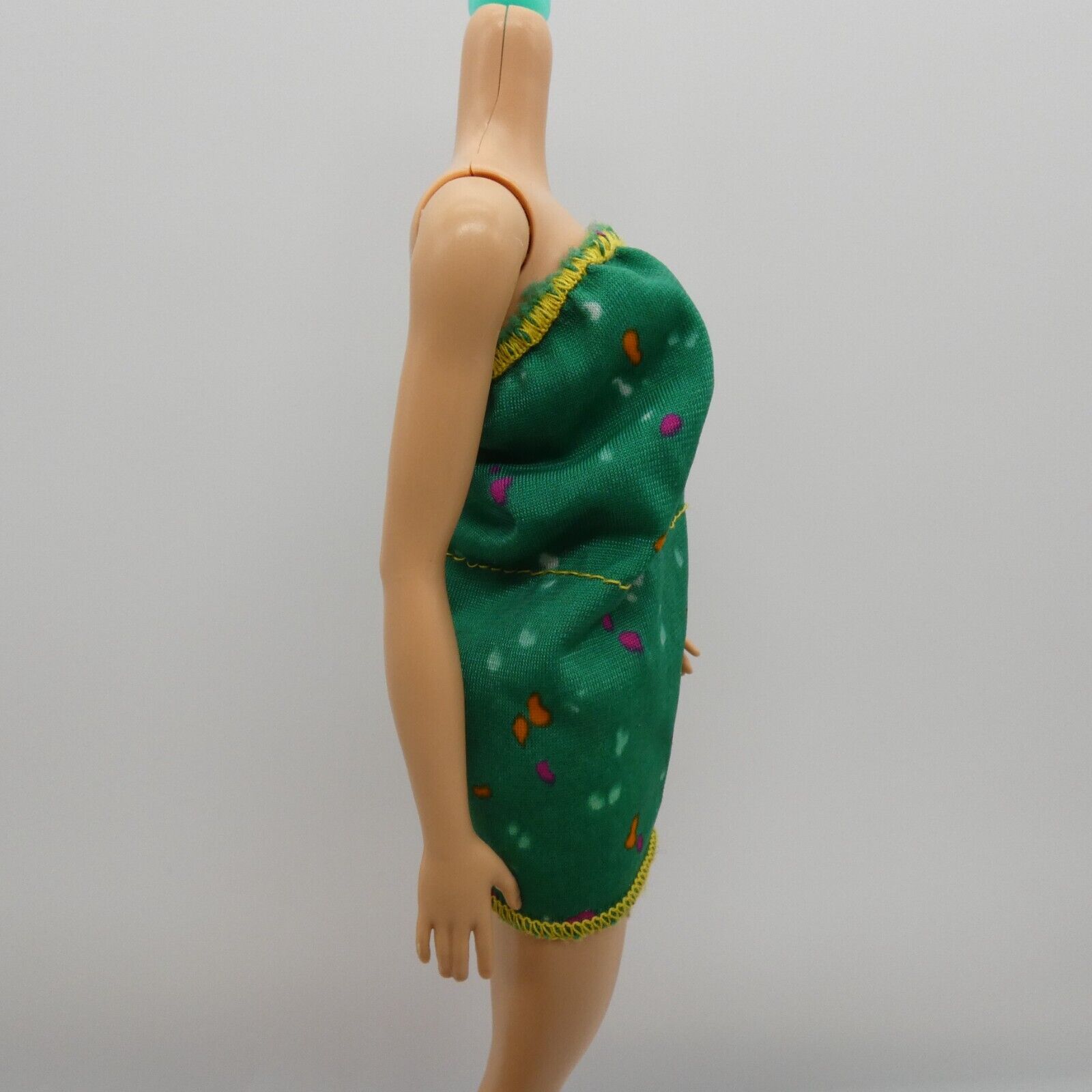 Barbie Fashion Extras Doll Tube Top Mini Dress Green Strapless 1979 Mattel 4907