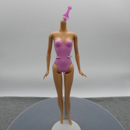 Barbie Doll Body Only Fashion Fever Medium Light Pink Bodysuit Belly Button