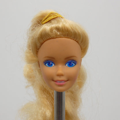 Barbie Doll Head Blonde 80s SuperStar Medium Light Skin Vietnam Mattel