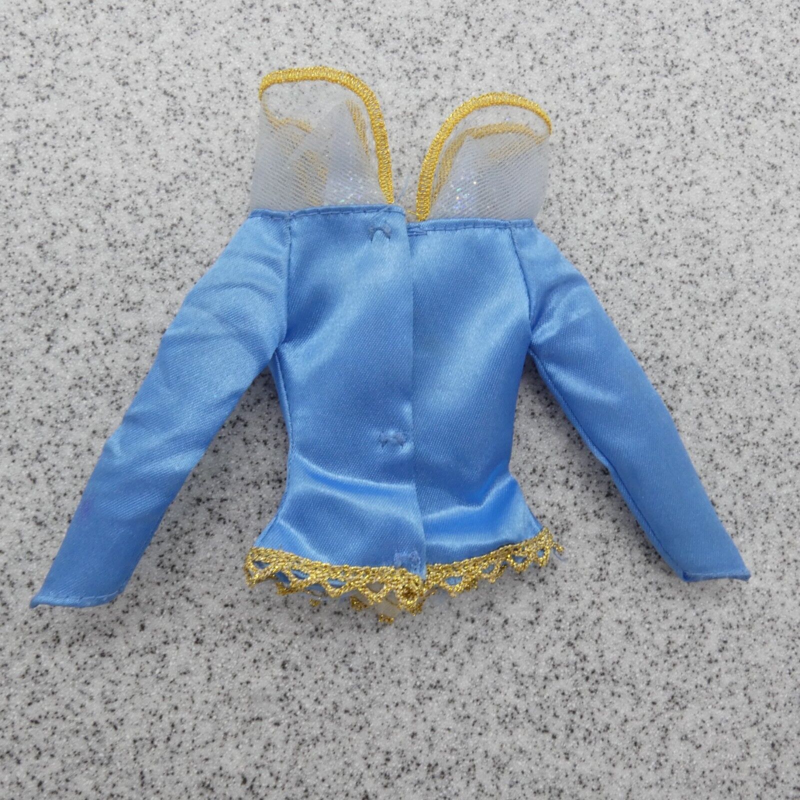 Barbie Sleeping Beauty Doll Bodice Top Jacket Blue Long Sleeve 1997 Mattel 18586