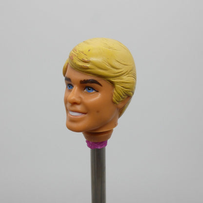 Barbie Sun Lovin' Malibu Ken Doll Head Blonde Hair Blue Eyes 1979 Hong Kong 1088