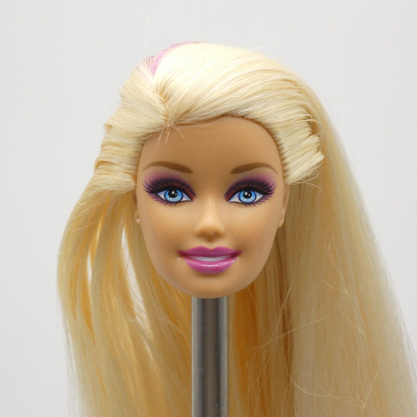 Barbie Designable Hair Doll Head Generation Girl CEO Face Blonde Pink Hair W4504