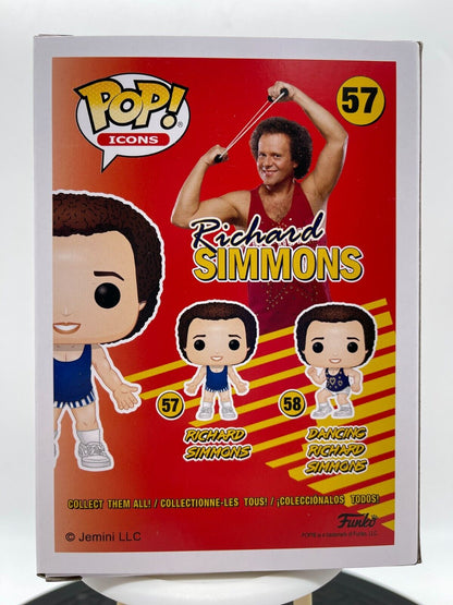 Funko Pop Icons Richard Simmons 57 Sweatin To The Oldies Vinyl Figure 2020