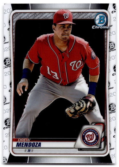 2020 Bowman #BCP-71 Drew Mendoza Chrome Prospects NRMT