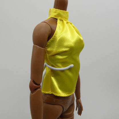 Barbie Looks 19 Doll Shirt Top Yellow Sleeveless Fits Standard And Tall HJX28