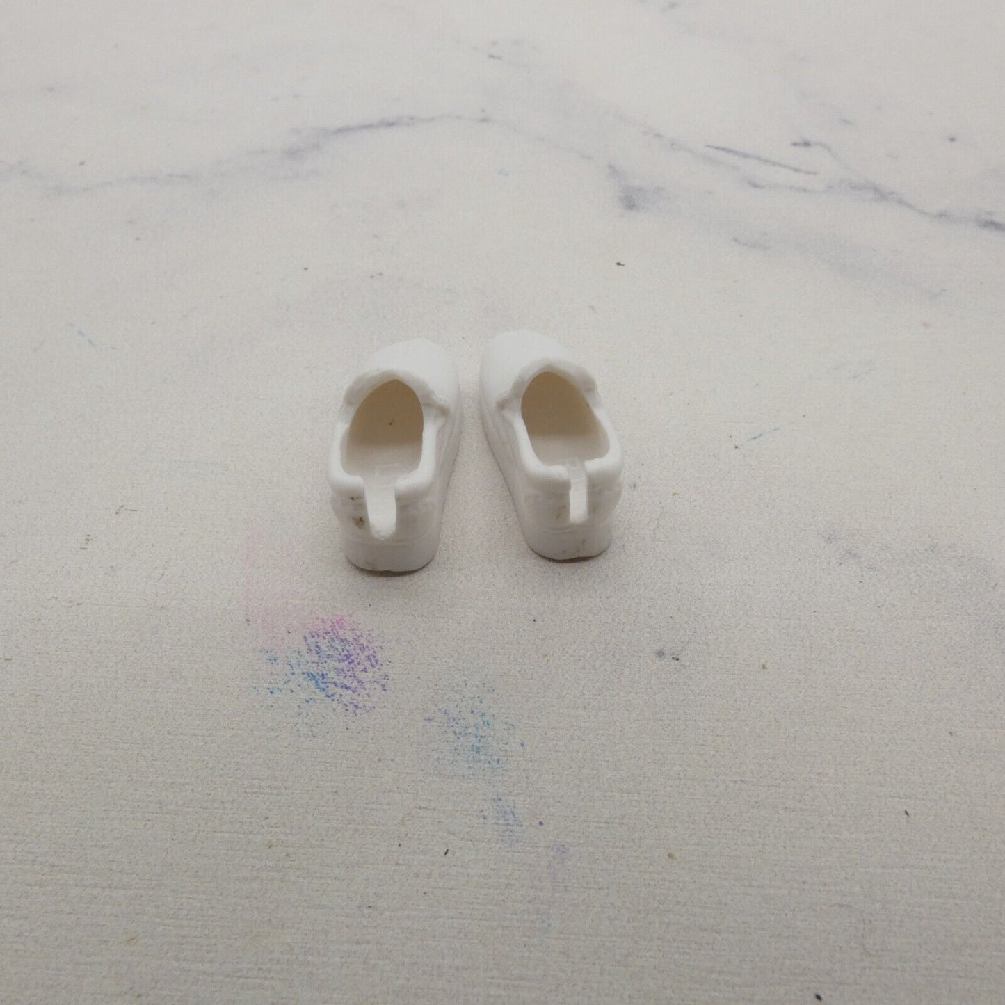 Barbie Doll Shoes White Nurse Slides Croc Like For Flat Feet MTM Genuine Mattel