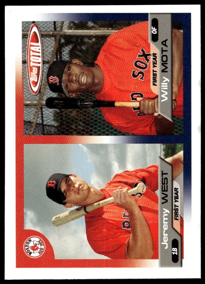 2005 Topps Total #747 Jeremy West / Willy Mota RC 