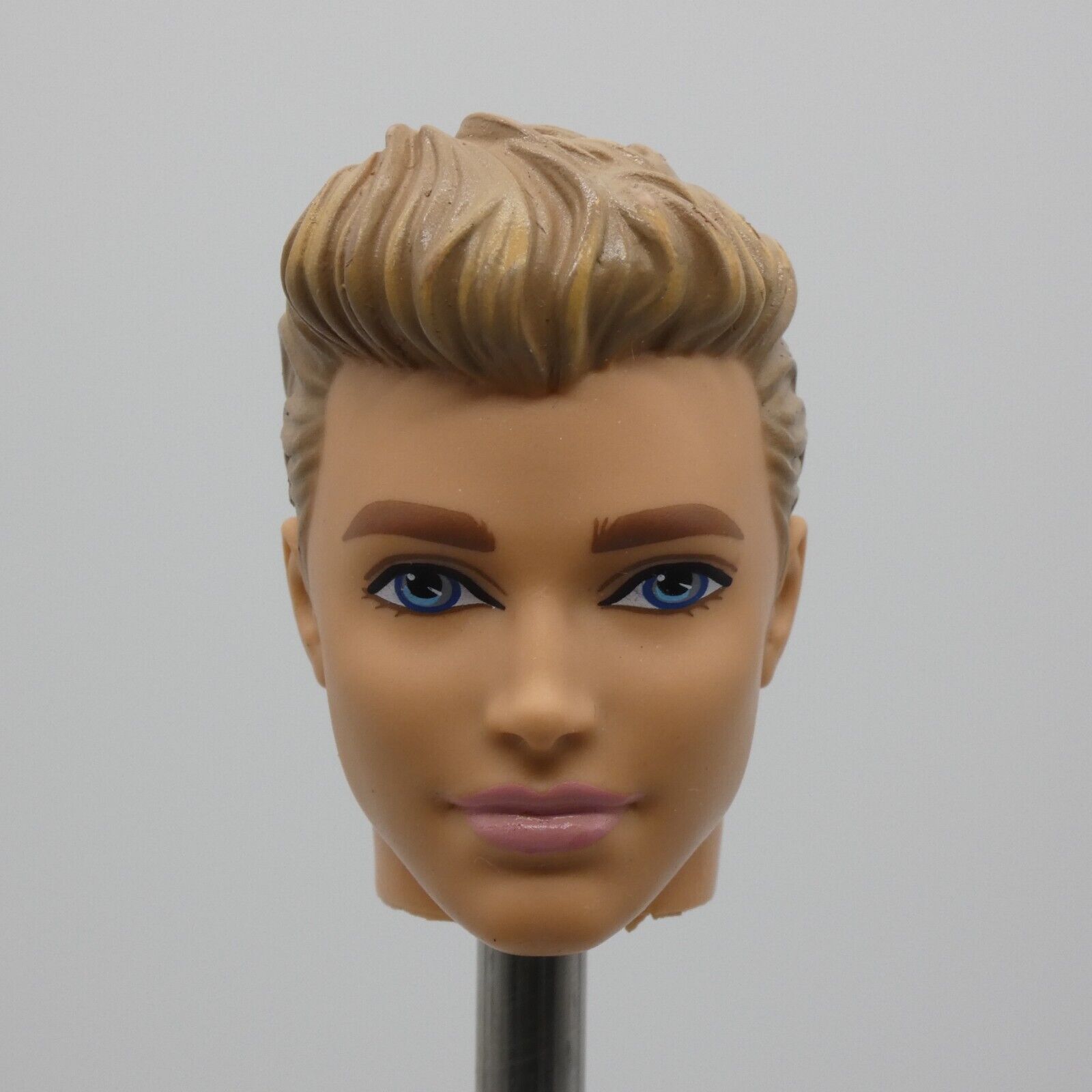 Barbie Beach Ken Ryan Doll Head Only Molded Blonde Hair 2016 Mattel DGT83