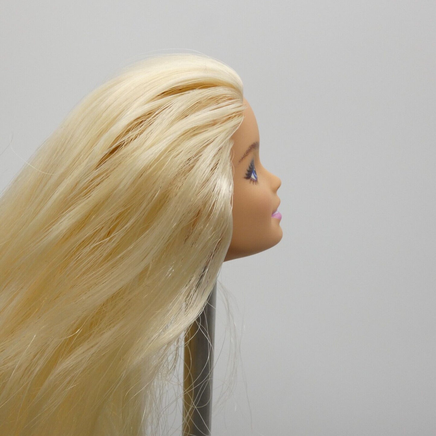 Barbie Doll Head Only Millie Face Open Mouth Medium Light Skin Tone