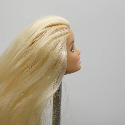 Barbie Doll Head Only Millie Face Open Mouth Medium Light Skin Tone