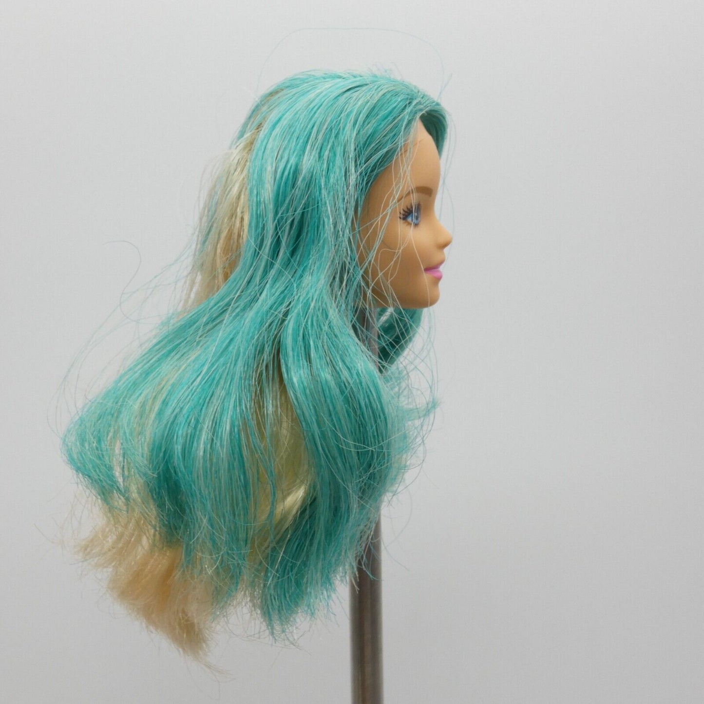 Barbie Day To Night Style Doll Head Millie Face Hair Change Teal Blonde DNR05