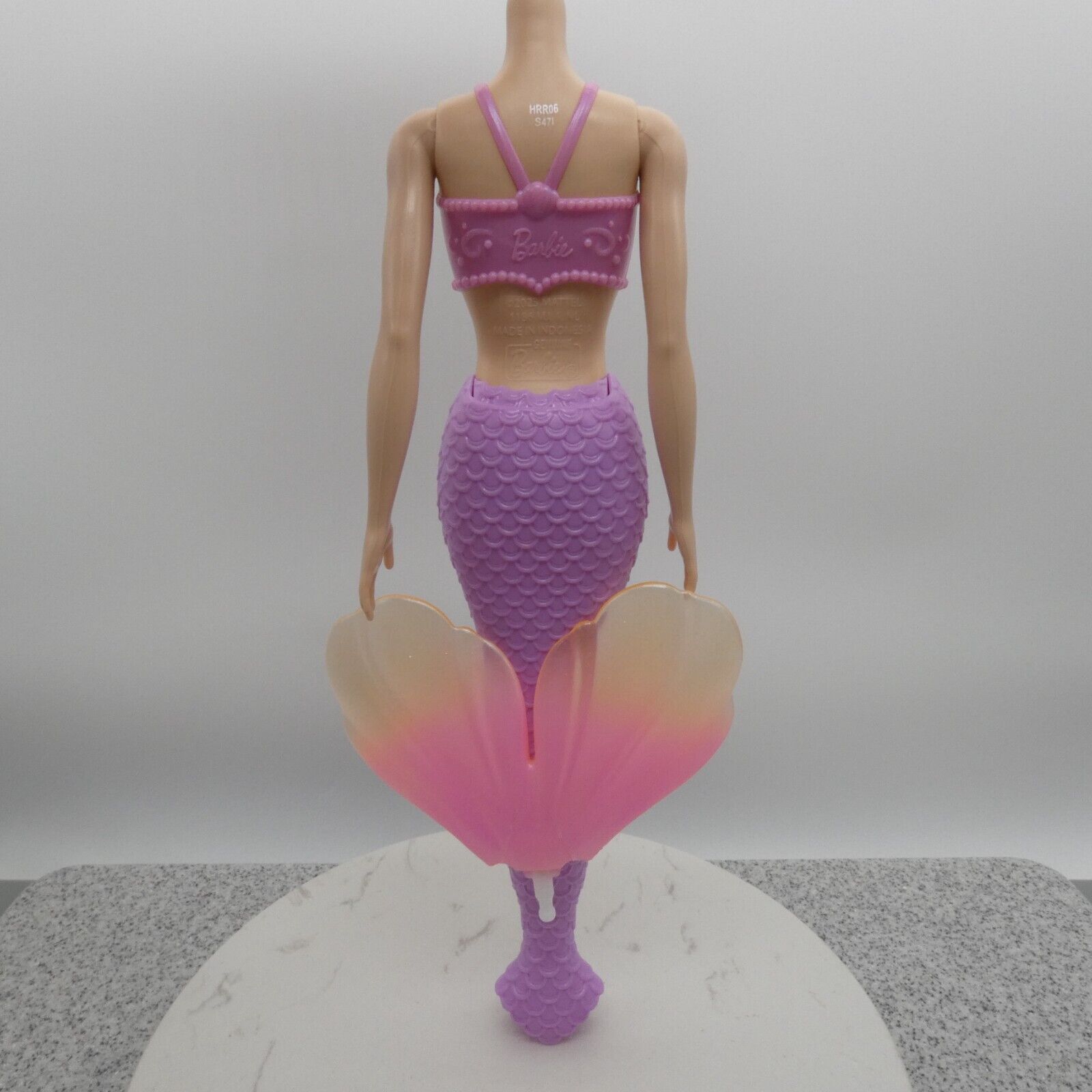 Barbie Dreamtopia Mermaid Doll Body Only Light Skin Purple Pink Tail 2023 HRR06