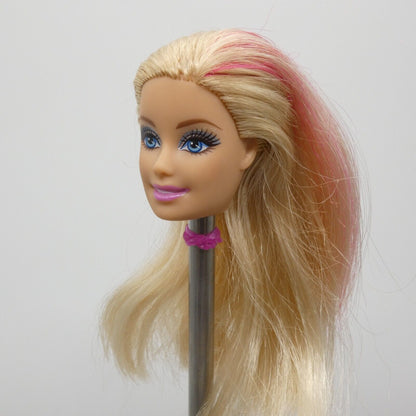 Barbie Doll Head Only Generation Girl CEO Face Blonde Pink Hair