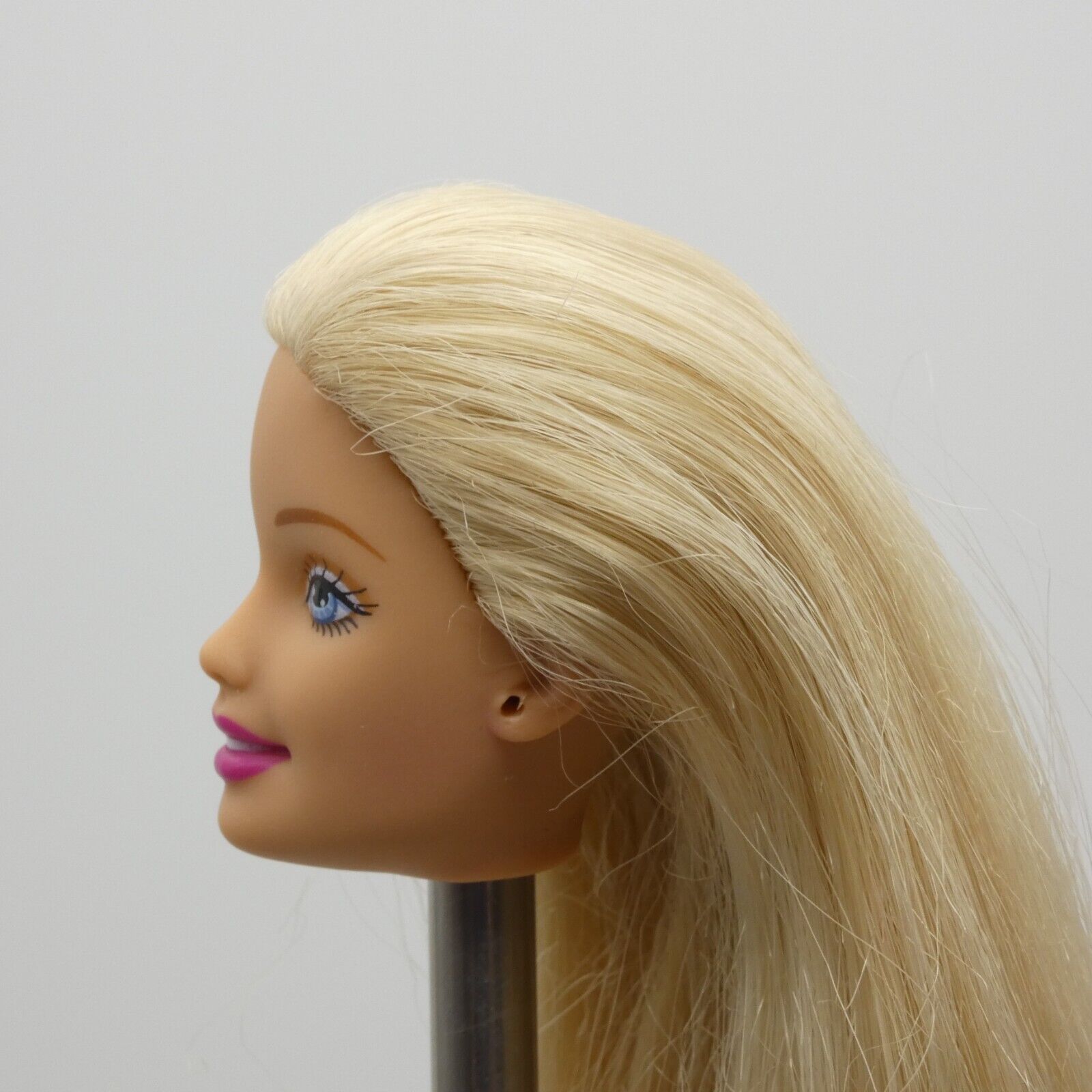 Barbie Doll Head Generation Girl CEO Face Blonde Hair Blue Eyes Light Skin