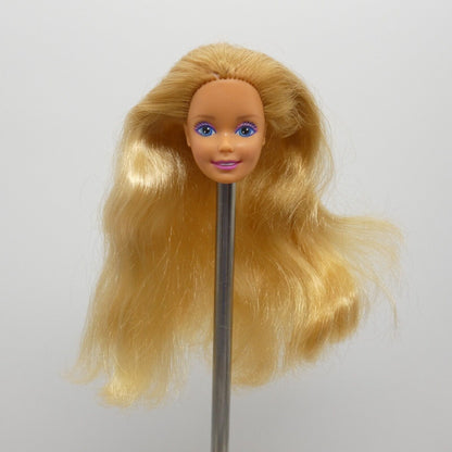 Barbie Funtime Doll Head Blonde 80s SuperStar Medium Light Skin Malaysia 3718