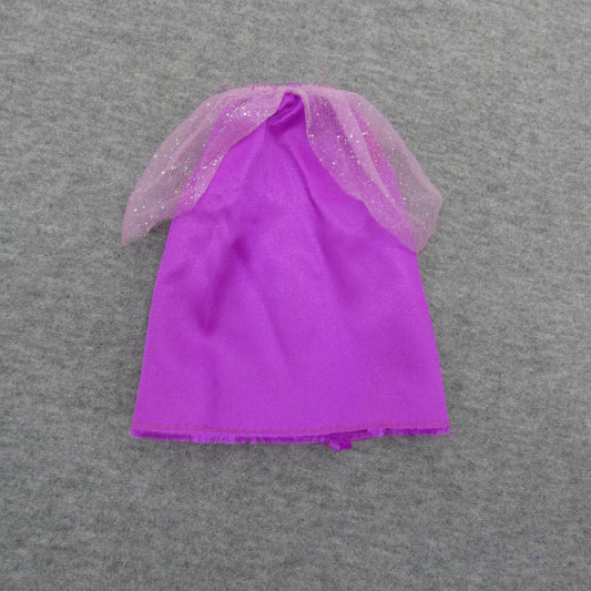 Barbie Doll Size Skirt Purple Tulle Glitter Accents TLC