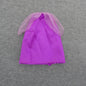 Barbie Doll Size Skirt Purple Tulle Glitter Accents TLC