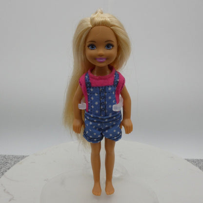 Barbie Camping Fun Chelsea Doll Blonde Medium Light Skin Tone Overalls DYX05