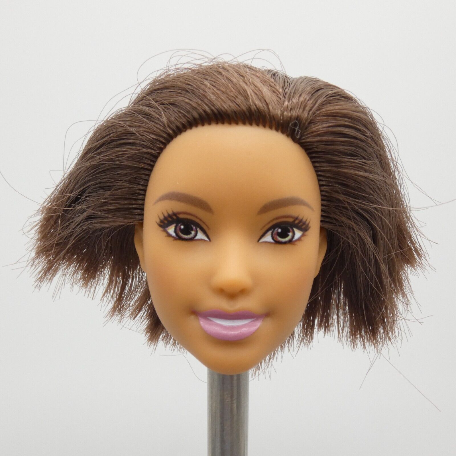 Barbie Surprise Careers Doll Head Hispanic Olivia Face Cut Brown Hair 2019 GFX86