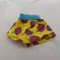 Barbie Doll Size Mini Skirt Yellow Floral Rose Print 80s 90s Superstar