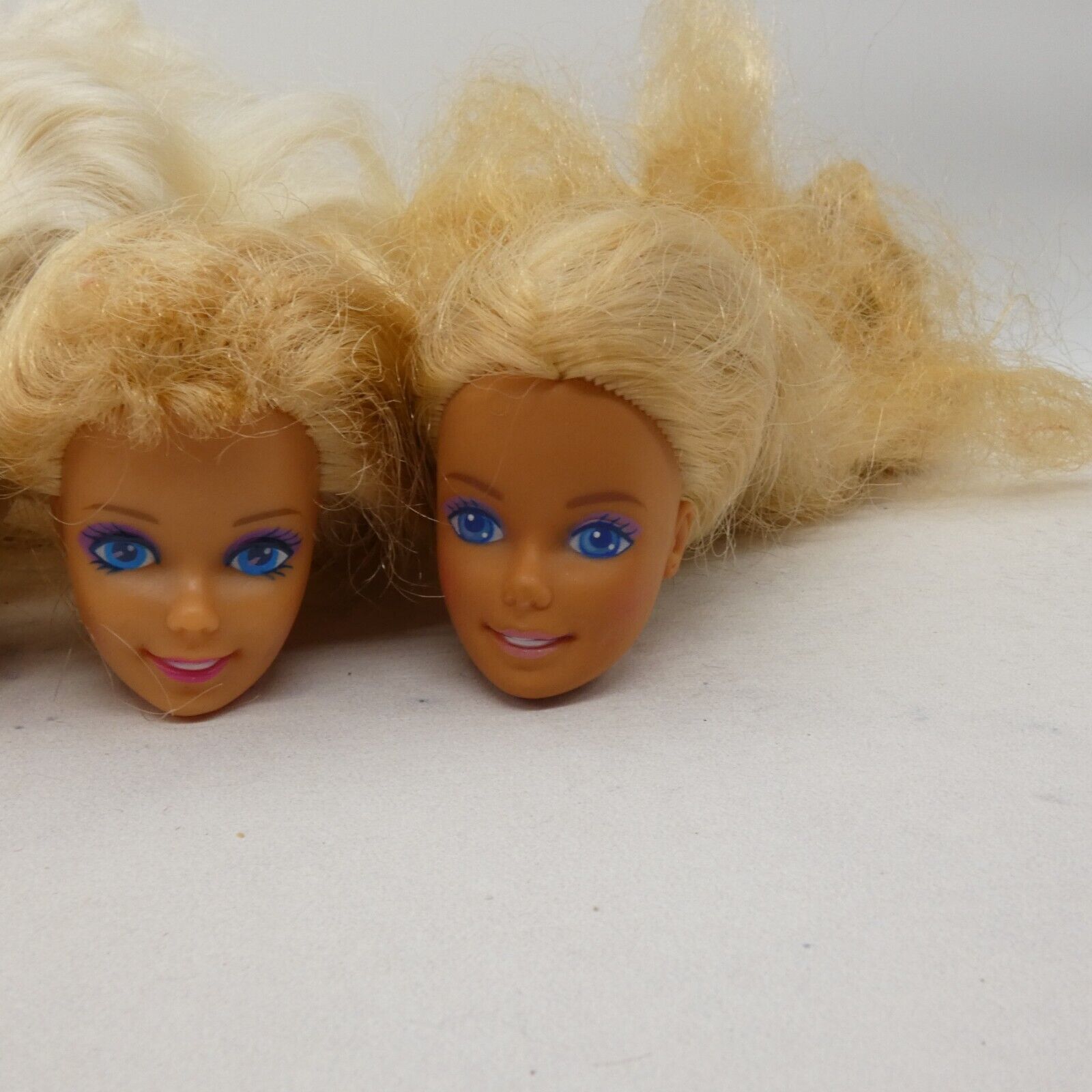 Barbie Doll Head Lot of 5 Heads SuperStar Long Blonde 80s 90s Mattel JY11