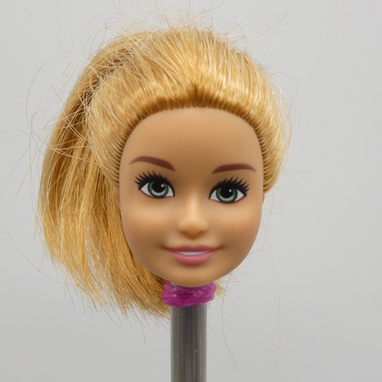 Barbie Team Stacie Doll Head Strawberry Blonde Hair Green Eyes 2019 Mattel GBK54