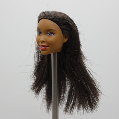 Barbie Holiday Wishes Doll Head AA Desiree Nikki Face Brown Hair 2016 DNJ48