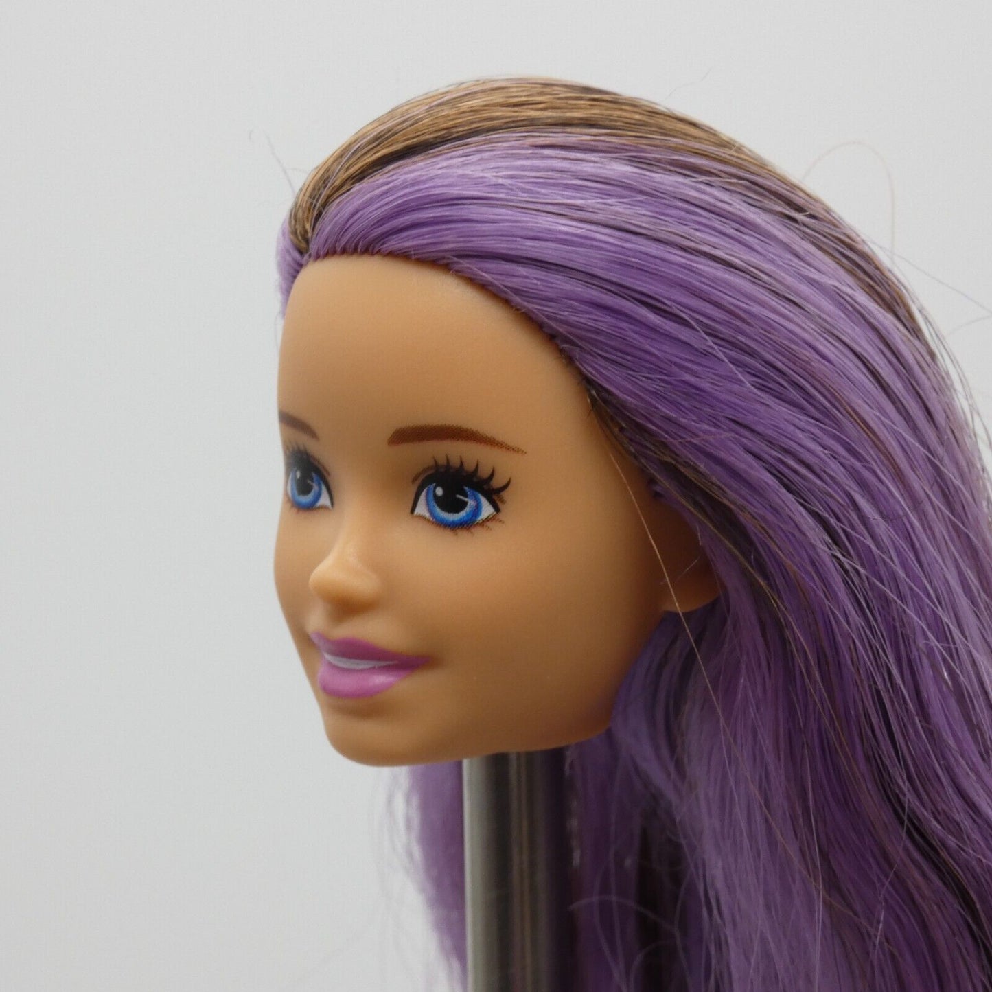 Barbie Skipper Babysitter Doll Head Brown Purple Hair Bathtime FXH05 2019