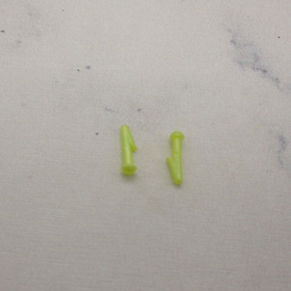 Barbie Doll Stud Earrings Neon Yellow Jewelry 1998 Happenin' Hair Teresa 22884