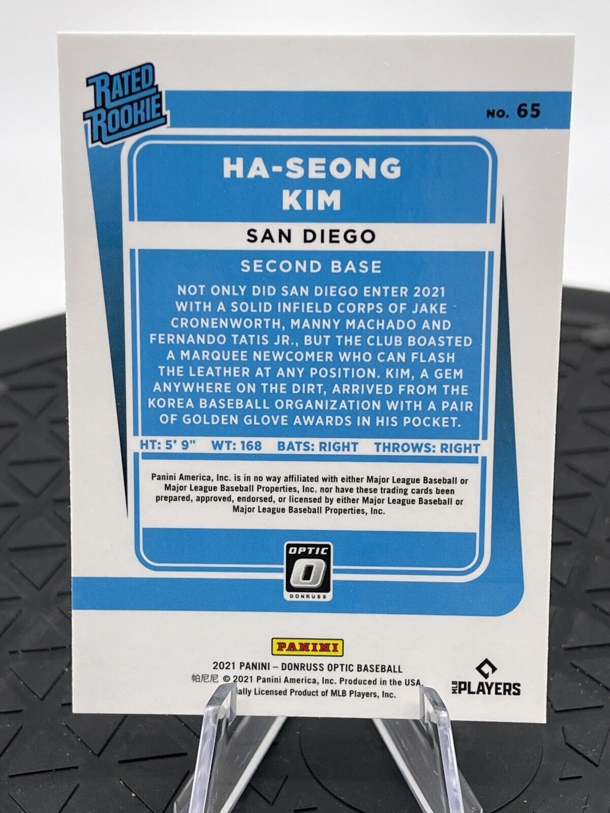 2021 Donruss Optic Ha-Seong Kim Rated Rookie #65 San Diego Padres