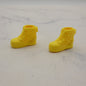 Barbie Doll Shoes Yellow High Top Sneakers Stars Laces For Heel Feet OR MTM