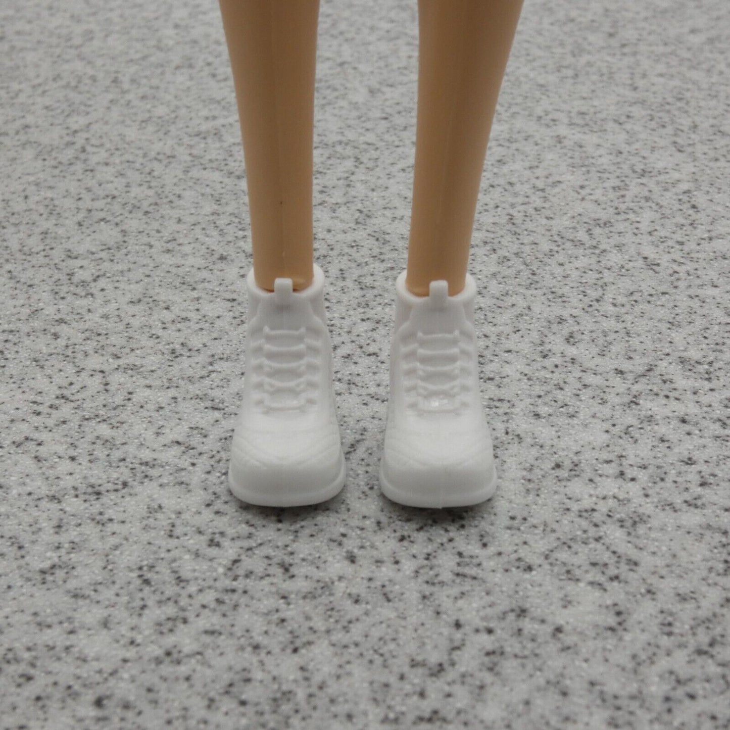 Barbie Doll Size Shoes High Top White Sneakers Gym Fit Made To Move Tall Curvy