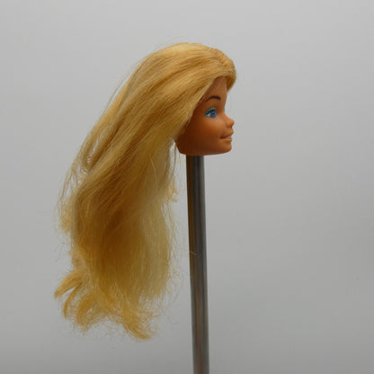 Barbie Malibu Doll Head Only SuperStar Tan Medium Light Skin Hong Kong D Mattel