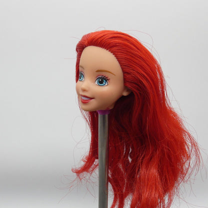 Disney Princess Ariel Doll Head The Little Mermaid Red Hair 2013 Mattel BBM22