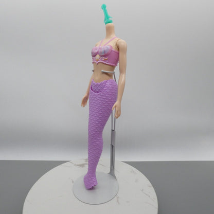 Barbie Dreamtopia Mermaid Doll Body Light Skin Purple Scales No Fins 2023 HRR06