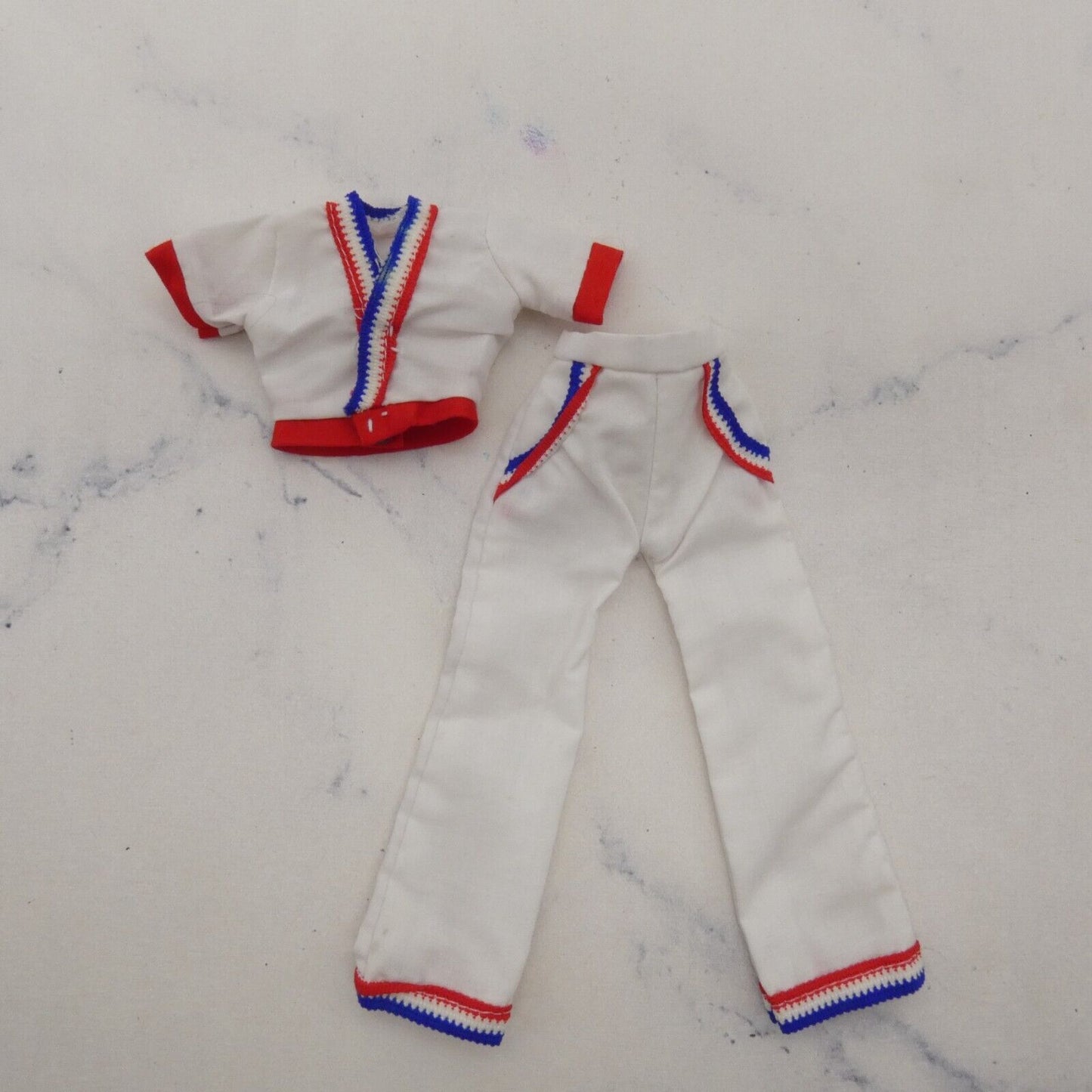 Barbie Doll Size Outfit Red White Blue Patriotic Shirt Pants Summer Fashions