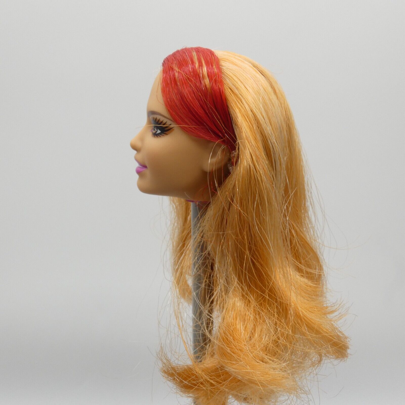 Barbie Doll Head Summer Face Fashionistas Rainbow Strawberry Blonde 2013 X7869