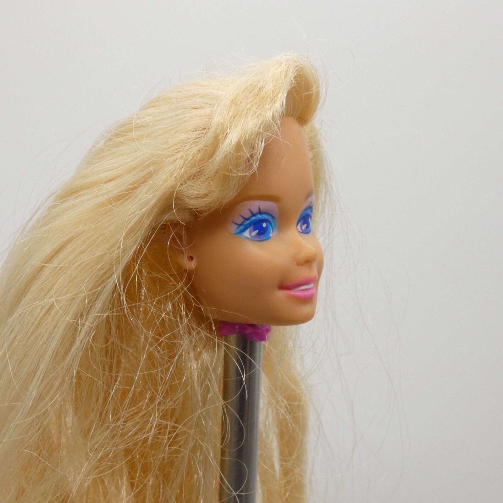 Rollerblade Barbie Doll Head Only Blonde Bangs Medium Light 1992 Mattel 2214 B2