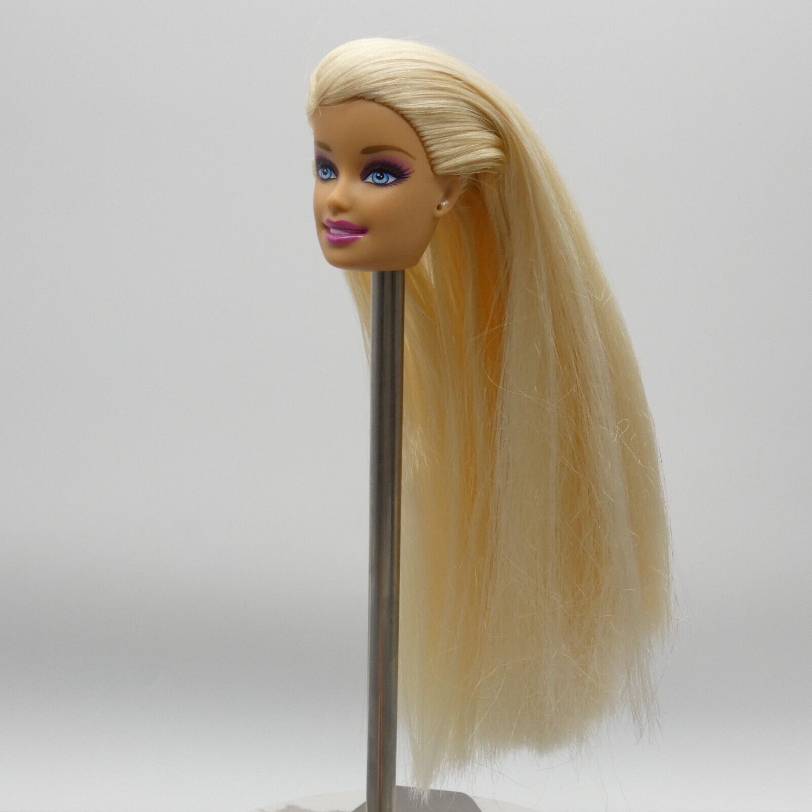 Barbie Designable Hair Doll Head Generation Girl CEO Face Blonde Pink Hair W4504