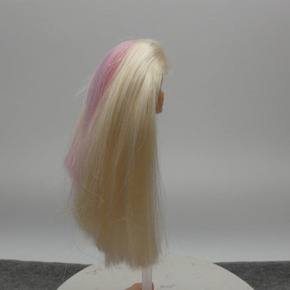 Barbie Mackie Face Doll Head Only Blonde Happenin Hair 1999 Mattel 22882